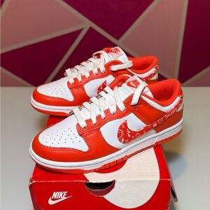 Nike Dunk Low ESS Women’s Size 6 - White/Rush Orange